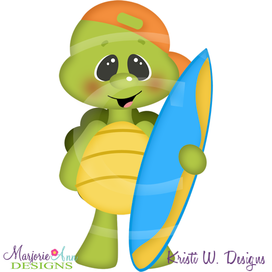 Beach Turtle SVG Cutting Files Includes Clipart - Click Image to Close
